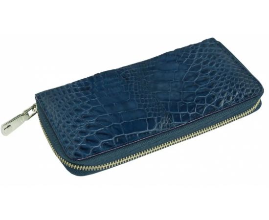 Придбати Гаманець Ekzotic Leather з натуральної шкіри крокодила Синій (cw 82_3), image , характеристики, відгуки