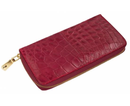 Купить Кошелек Ekzotic Leather из натуральной кожи крокодила Бордовый  (cw 82_4), фото , характеристики, отзывы