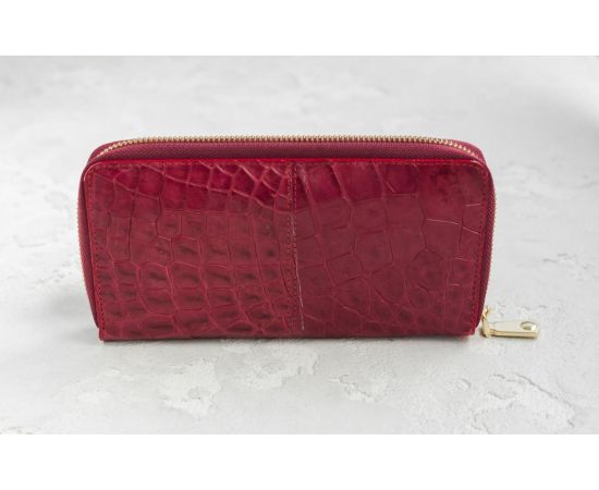Купить Кошелек Ekzotic Leather из натуральной кожи крокодила Бордовый  (cw 82_4), фото , изображение 2, характеристики, отзывы
