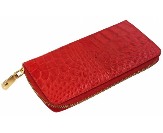 Купить Кошелек Ekzotic Leather из натуральной кожи крокодила Красный  (cw 82_5), фото , характеристики, отзывы