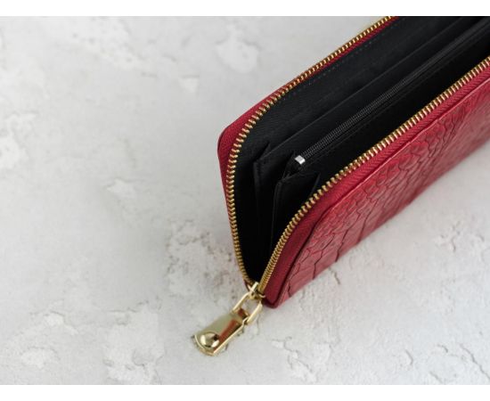 Купить Кошелек Ekzotic Leather из натуральной кожи крокодила Красный  (cw 82_5), фото , изображение 3, характеристики, отзывы