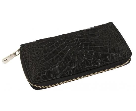 Купить Кошелек Ekzotic Leather из натуральной кожи крокодила Черный  (cw 82_6), фото , характеристики, отзывы