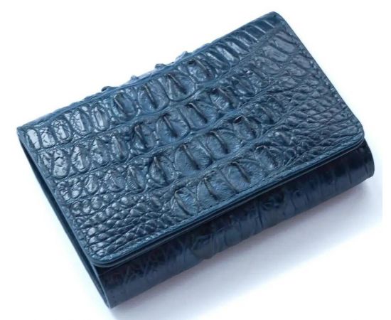 Купить Кошелек женский из кожи крокодила  Ekzotic Leather Синий (cw106_1), фото , характеристики, отзывы