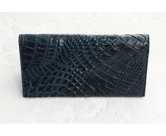 Купить Кошелек из кожи крокодила Ekzotic Leather синий (cw11_1), фото , изображение 2, характеристики, отзывы