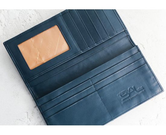 Купить Кошелек из кожи крокодила Ekzotic Leather синий (cw11_1), фото , изображение 3, характеристики, отзывы