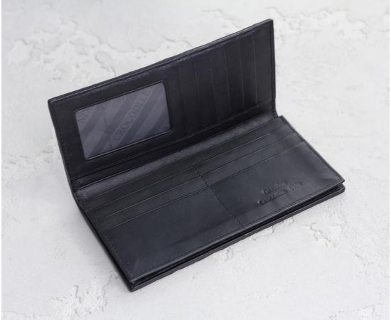 Купить Кошелек из кожи крокодила Ekzotic Leather Черный (cw11_2), фото , изображение 3, характеристики, отзывы
