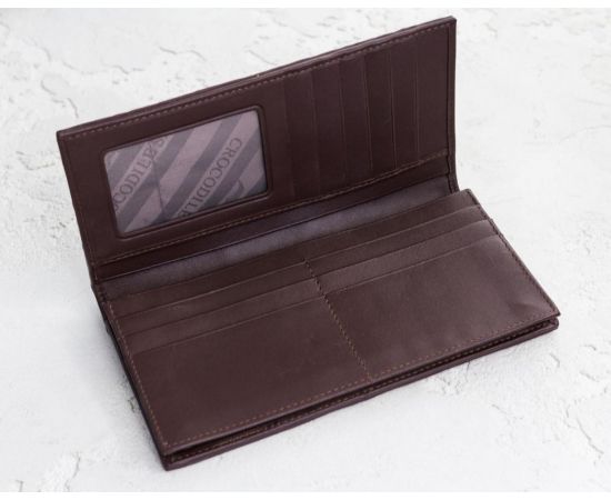 Купить Кошелек из кожи крокодила Ekzotic Leather Коричневый (cw11_3), фото , изображение 3, характеристики, отзывы