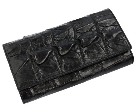 Придбати Гаманець зі шкіри крокодила Ekzotic Leather чорний (cw 18_1), image , характеристики, відгуки