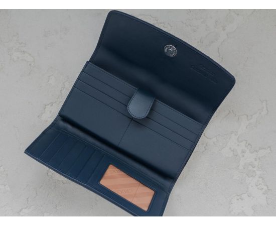 Придбати Гаманець зі шкіри крокодила Ekzotic Leather Синій (cw25_1), image , зображення 2, характеристики, відгуки