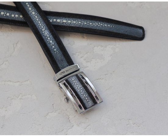 Купить Ремень из кожи морского ската Ekzotic Leather с белой спинкой (stb12), фото , изображение 2, характеристики, отзывы