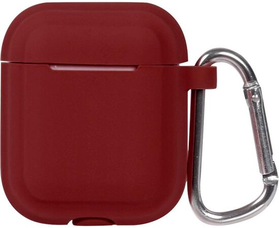 Купить Кейс TOTO Plain Cover With Stripe Style Case AirPods Wine Red, фото , характеристики, отзывы