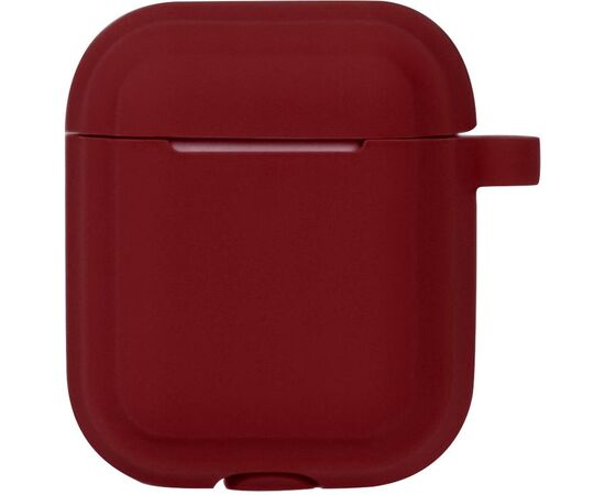 Купить Кейс TOTO Plain Cover With Stripe Style Case AirPods Wine Red, фото , изображение 2, характеристики, отзывы