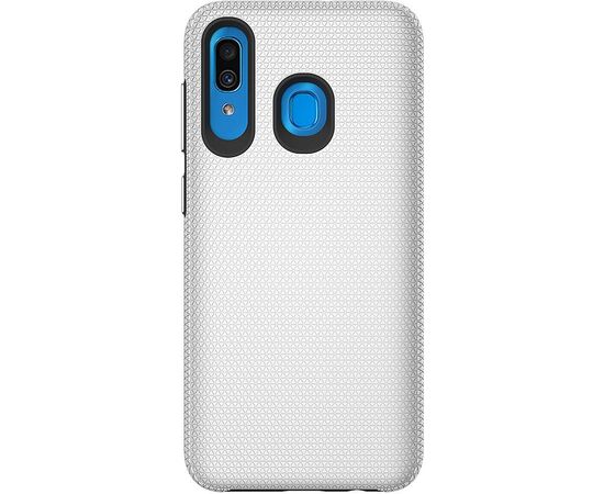 Купить Чехол-накладка TOTO Triangle TPU+PC Case Samsung Galaxy A20/A30 Silver, фото , характеристики, отзывы