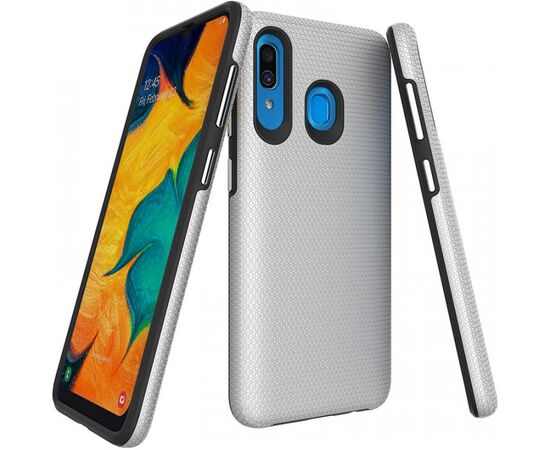 Купить Чехол-накладка TOTO Triangle TPU+PC Case Samsung Galaxy A20/A30 Silver, фото , изображение 2, характеристики, отзывы