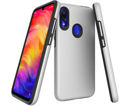 Придбати Чехол-накладка TOTO Triangle TPU+PC Case Xiaomi Redmi Note 7 Silver, image , зображення 2, характеристики, відгуки