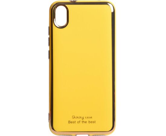 Придбати Чехол-накладка TOTO Electroplate TPU 2mm Case Xiaomi Redmi 7A Yellow, image , характеристики, відгуки