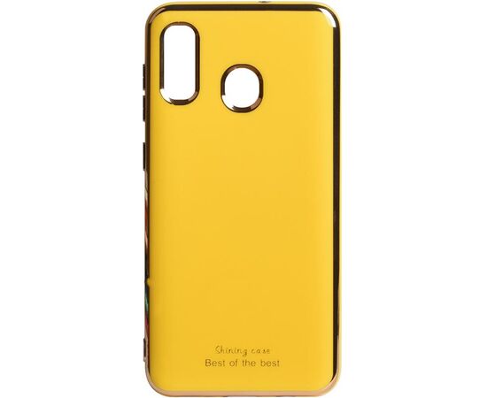 Придбати Чехол-накладка TOTO Electroplate TPU 2mm Case Samsung Galaxy A20/A30 Yellow, image , характеристики, відгуки