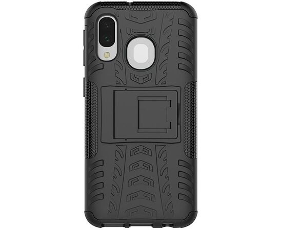 Придбати Чехол-накладка TOTO Dazzle Kickstand 2 in 1 Case Samsung Galaxy A40 Black, image , характеристики, відгуки