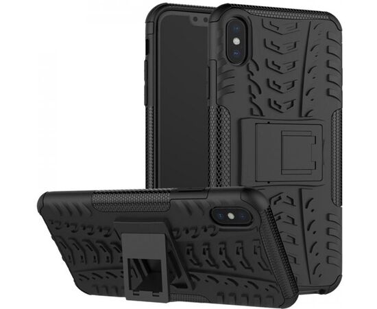 Придбати Чехол-накладка TOTO Dazzle Kickstand 2 in 1 Case Apple iPhone X/XS Black, image , характеристики, відгуки