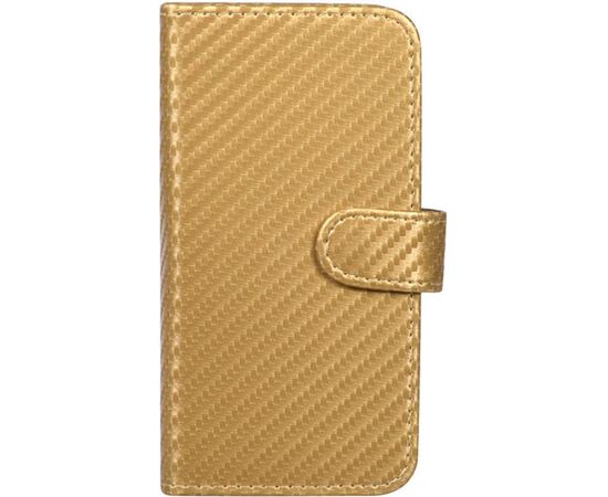 Купить Чехол-книжка TOTO Book Carbon Fiber Universal Cover 4,7-5,3" Gold, фото , характеристики, отзывы