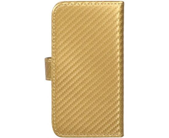 Купить Чехол-книжка TOTO Book Carbon Fiber Universal Cover 4,7-5,3" Gold, фото , изображение 3, характеристики, отзывы