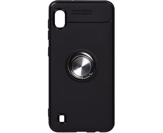 Придбати Чехол-накладка TOTO Car Magnetic Ring TPU Case Samsung Galaxy A10 Black/Silver, image , характеристики, відгуки