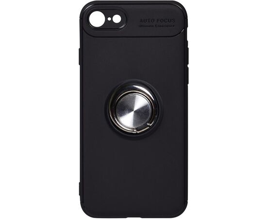 Придбати Чехол-накладка TOTO Car Magnetic Ring TPU Case Apple iPhone 7/8/SE 2020 Black/Silver, image , характеристики, відгуки