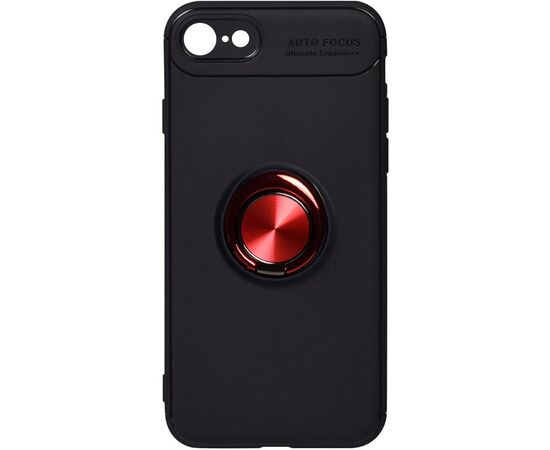 Купить Чехол-накладка TOTO Car Magnetic Ring TPU Case Apple iPhone 7/8/SE 2020 Black/Red, фото , характеристики, отзывы