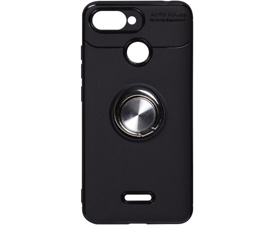 Купить Чехол-накладка TOTO Car Magnetic Ring TPU Case Xiaomi Redmi 6A Black/Silver, фото , характеристики, отзывы