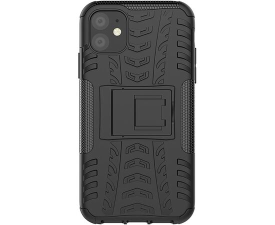 Придбати Чехол-накладка TOTO Dazzle Kickstand 2 in 1 Case Apple iPhone 11 Black, image , зображення 2, характеристики, відгуки