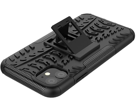 Придбати Чехол-накладка TOTO Dazzle Kickstand 2 in 1 Case Apple iPhone 11 Black, image , зображення 7, характеристики, відгуки