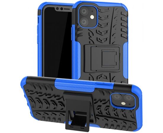 Придбати Чехол-накладка TOTO Dazzle Kickstand 2 in 1 Case Apple iPhone 11 Blue, image , характеристики, відгуки