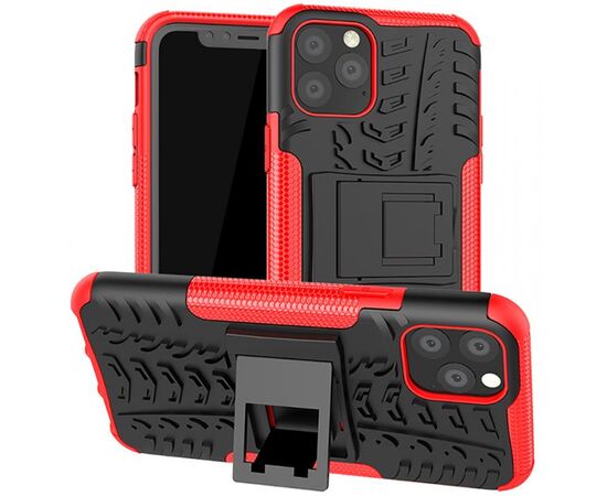 Придбати Чехол-накладка TOTO Dazzle Kickstand 2 in 1 Case Apple iPhone 11 Pro Red, image , характеристики, відгуки