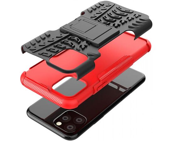 Придбати Чехол-накладка TOTO Dazzle Kickstand 2 in 1 Case Apple iPhone 11 Pro Red, image , зображення 5, характеристики, відгуки