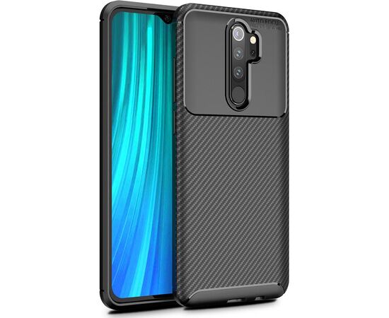 Придбати Чехол-накладка TOTO TPU Carbon Fiber 1,5mm Case Xiaomi Redmi Note 8 Pro Black, image , характеристики, відгуки