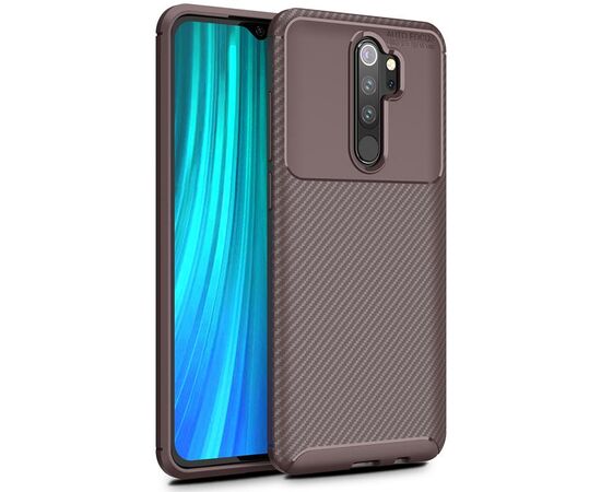 Придбати Чехол-накладка TOTO TPU Carbon Fiber 1,5mm Case Xiaomi Redmi Note 8 Pro Coffee, image , характеристики, відгуки