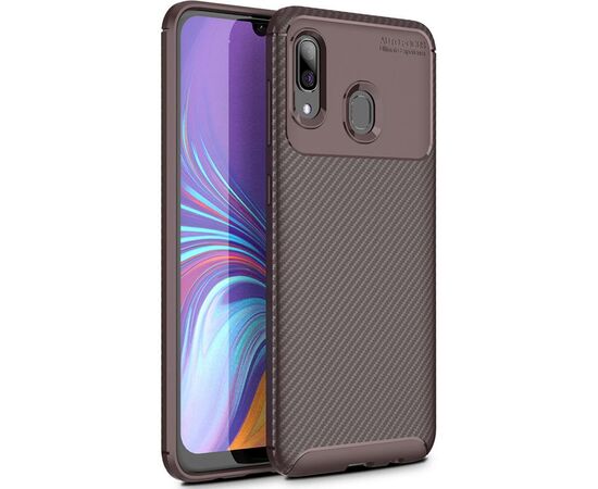 Купить Чехол-накладка TOTO TPU Carbon Fiber 1,5mm Case Samsung Galaxy M10s Coffee, фото , характеристики, отзывы