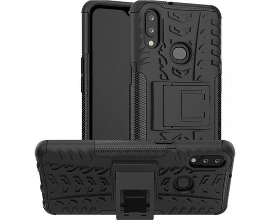 Купить Чехол-накладка TOTO Dazzle Kickstand 2 in 1 Case Samsung Galaxy A10s Black, фото , характеристики, отзывы