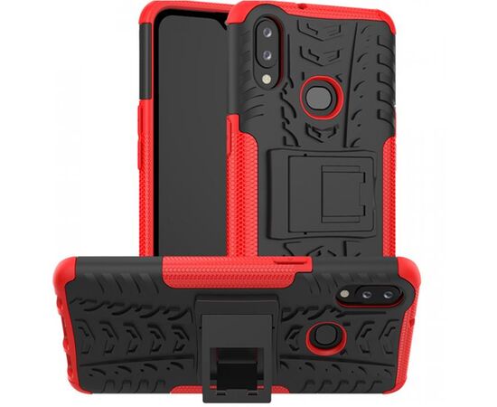 Купить Чехол-накладка TOTO Dazzle Kickstand 2 in 1 Case Samsung Galaxy A10s Red, фото , характеристики, отзывы