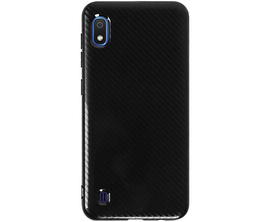 Придбати Чехол-накладка TOTO TPU Carbon Fiber 2,0mm Case Samsung Galaxy A10 Black, image , характеристики, відгуки