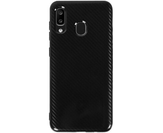 Придбати Чехол-накладка TOTO TPU Carbon Fiber 2,0mm Case Samsung Galaxy A20/A30 Black, image , характеристики, відгуки