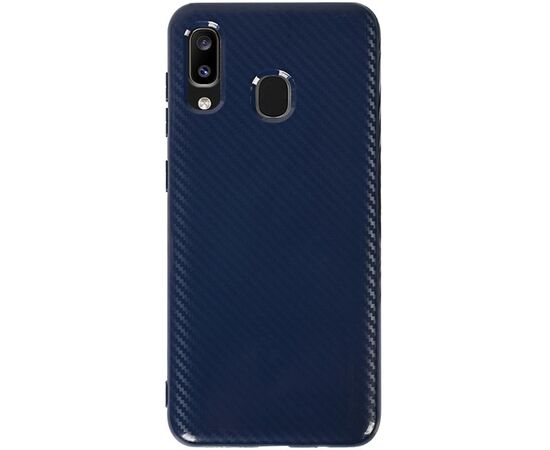 Купить Чехол-накладка TOTO TPU Carbon Fiber 2,0mm Case Samsung Galaxy A20/A30 Navy Blue, фото , характеристики, отзывы