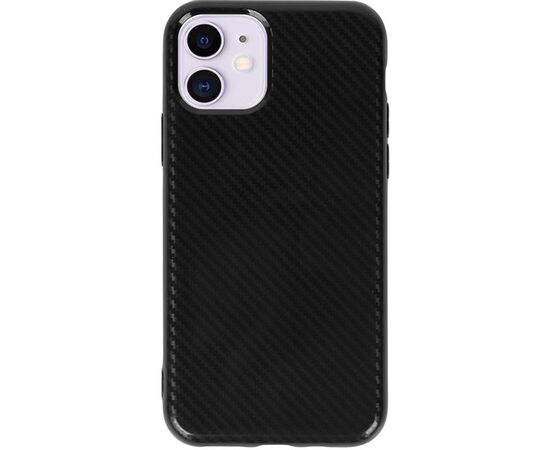 Придбати Чехол-накладка TOTO TPU Carbon Fiber 2,0mm Case Apple iPhone 11 Black, image , характеристики, відгуки