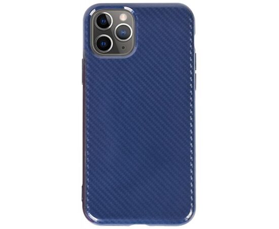 Купить Чехол-накладка TOTO TPU Carbon Fiber 2,0mm Case Apple iPhone 11 Pro Navy Blue, фото , характеристики, отзывы