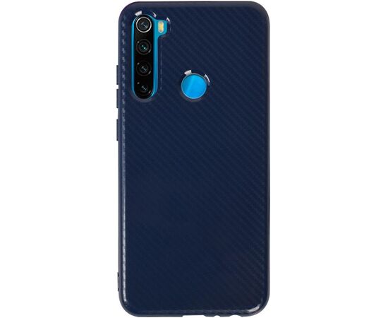 Придбати Чехол-накладка TOTO TPU Carbon Fiber 2,0mm Case Xiaomi Redmi Note 8 Navy Blue, image , характеристики, відгуки