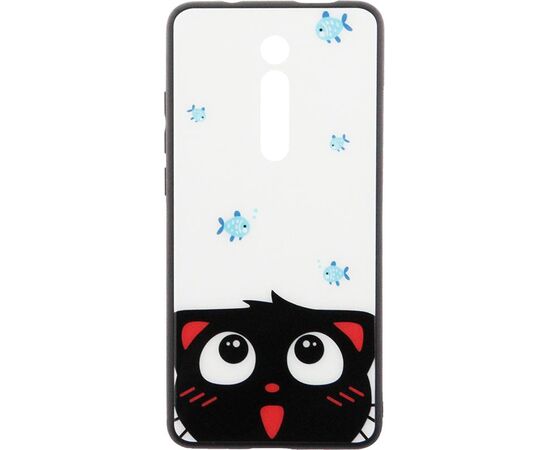 Придбати Чехол-накладка TOTO Cartoon Print Glass Case Xiaomi Mi 9T/Mi 9T Pro/Redmi K20/K20 Pro Cat and fish, image , характеристики, відгуки