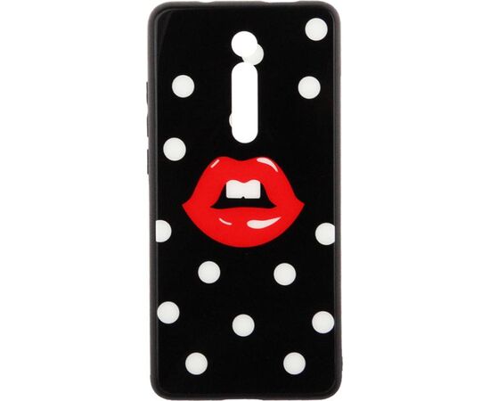 Купить Чехол-накладка TOTO Cartoon Print Glass Case Xiaomi Mi 9T/Mi 9T Pro/Redmi K20/K20 Pro Red Lips, фото , характеристики, отзывы