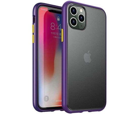 Придбати Чехол-накладка Ipaky Cucoloris Series/TPU Frame Anti-Scratch PC Case Apple iPhone 11 Pro Purple, image , характеристики, відгуки