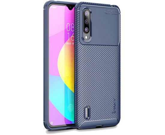 Купить Чехол-накладка Ipaky Carbon Fiber Series/Soft TPU Case Xiaomi Mi A3/Mi CC9e Navy Blue, фото , характеристики, отзывы