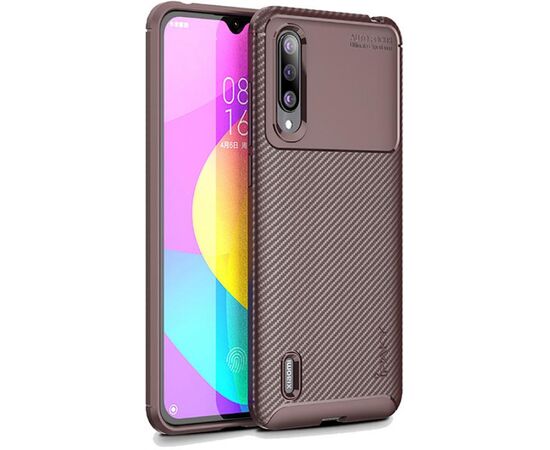 Придбати Чехол-накладка Ipaky Carbon Fiber Series/Soft TPU Case Xiaomi Mi A3/Mi CC9e Coffee, image , характеристики, відгуки